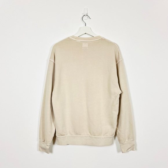 Levi’s Cream Garment Dyed Crewneck Sweatshirt - Picture 2 of 4